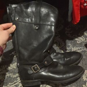 Durango Black Leather Women's Boots